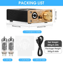 Nobsound U10 Mini Vacuum Tube Preamplifier HiFi Desktop 3.5/6.35mm Headphone Amplifier for Home Speaker