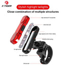 X-TIGER Bicycle Rear Light Waterproof MTB Bicycle Light USB Charge LED Bicycle Taillight Flash Tail Safety Bike Warning Light