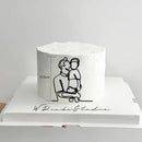 2023 New Baby's Happy Birthday Party Cake Topper Gold Cartoon Acrylic Cake Toppers for Baby Shower Cake gift Dessert Decoration