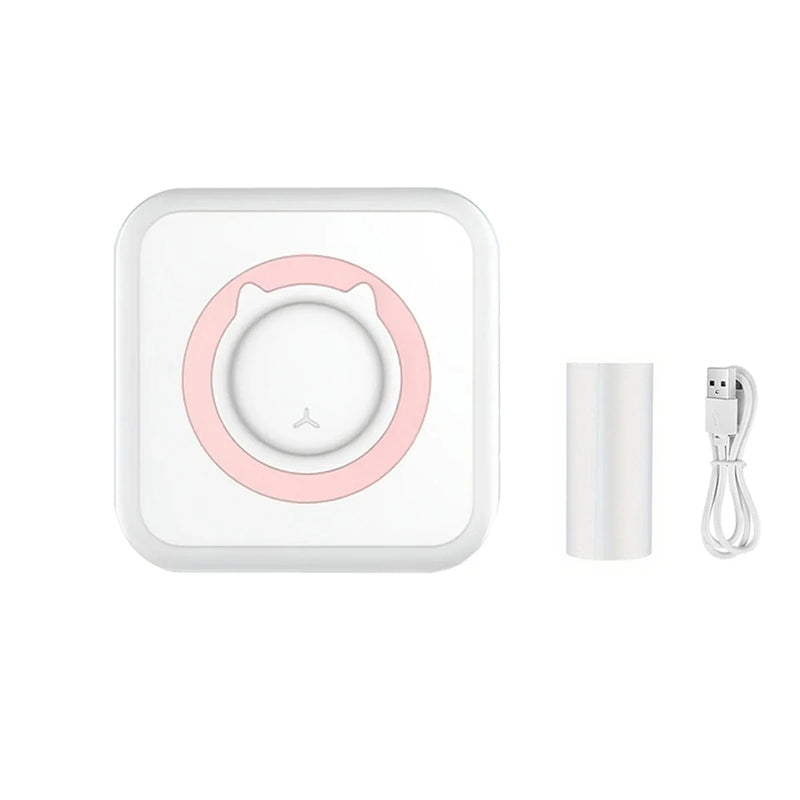 Mini Printer, Portable Thermal Photo Printer, Inkless Sticker Maker Machine for Notes, Photos, Stickers, Labels