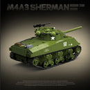 Military Classic Model M4A3 Sherman Medium Tank 150mm Collection Model Building Blocks Bricks Toys Gifts