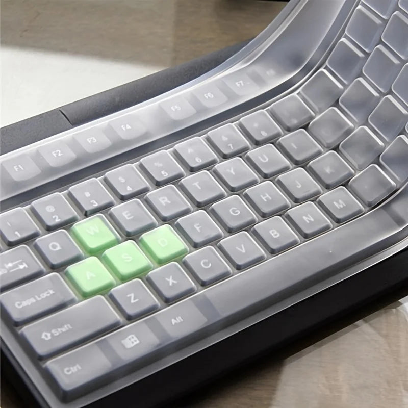 Universal Keyboard Silicone Protector Film Skin Cover Desktop PC Transparent Silica Gel Bump Concave and convex Flat Membrane