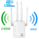 New WiFi Repeater Wifi Amplifier 5G Signal Wifi Extender Network Wi fi Booster 1200Mbps 5 Ghz Long Range Wireless Wi fi Repeater