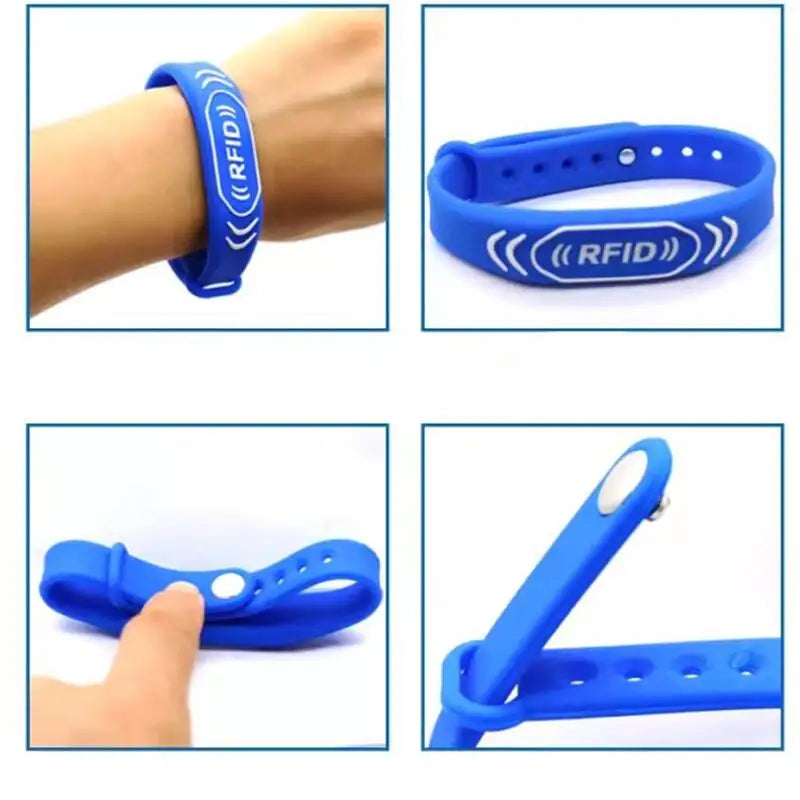 1Pcs 125KHZ EM4305 T5577 5200 Rewritable Adjustable Wristband RFID Silicone Band Bracelet Blank Data Keyfob Access Control Card