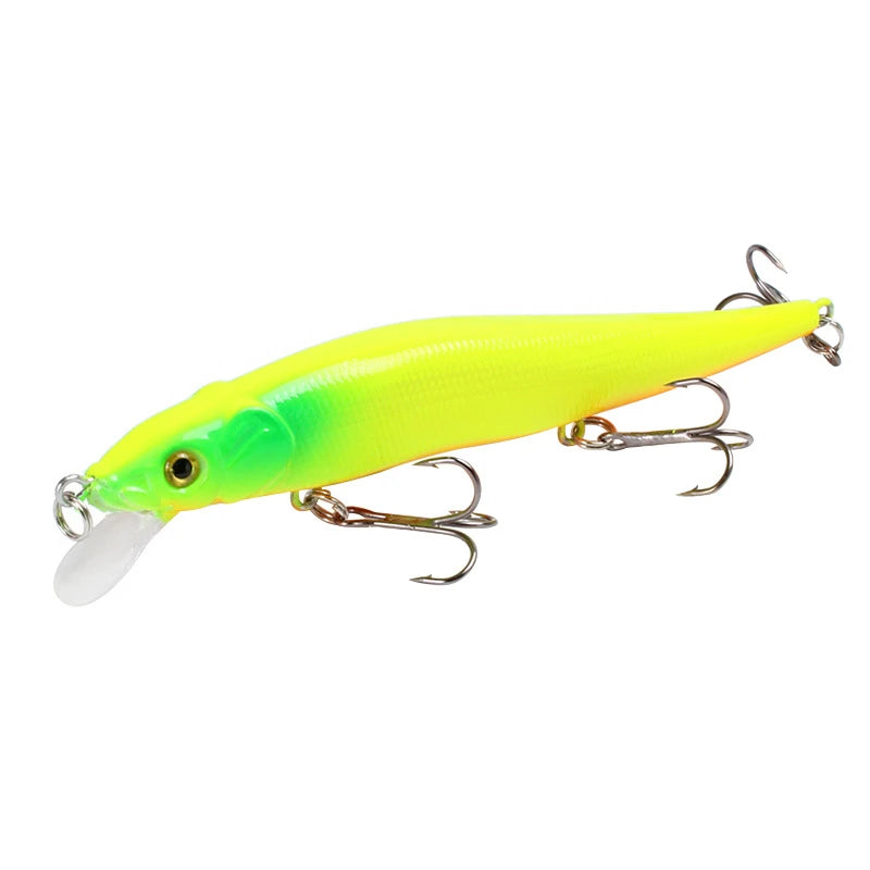 1pcs Fishing Lure 11.5cm/14g Minnow Crankbait Wobblers 3D Eyes Perch Artificial Bait Pike Carp Bait Swim Bait Fishing Pesca