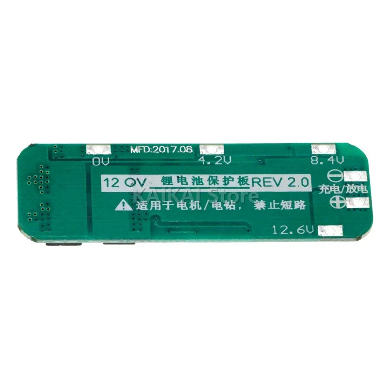 3S 20A Li-ion Lithium Battery 18650 Charger PCB BMS Protection Board For Drill Motor 12.6V Lipo Cell Module 64x20x3.4mm