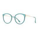 Woman Optical Eyeglasses Metal Legs and Acetate Rim Spectacles for Women Prescription Eyewear Glasses Frame Cat-Eye Style