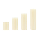 4PCS Foldable Wedding Cardboard Flower Columns,Cardboard Centerpiece Display,Cylinder Pedestal Stands For Wedding Birthday
