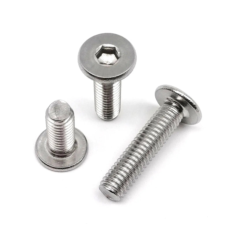 CM M2 M2.5 M3 M4 M5 M6 M8 Hex Hexagon Socket Ultra Thin Flat Wafer Allen Head Bolt Screw 304 A2-70 Stainless Steel