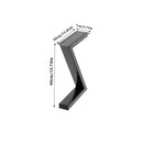 Livingandhome Height Metal Table Legs Furniture Accessories Anti-slip Black Iron Table Leg Round Metal Table Legs
