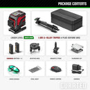 YEVOLT YVGLL4XS12T Series Green Laser Level 3-Plane 12-Line Self-leveling 360 3D Horizontal & Vertical Power Measuring Tools