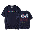 AstroWorld Tour Oversized T shirt men women1:1letter print T Shirts hip hop streetwear kanye west ASTROWORLD Tshirt