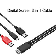 Havapen Original 3-in-1 cable for XP-Pen Artist 12/Innovator 16/Artist pro 16/Artist 10 (2nd generation), 12 (2nd generation)