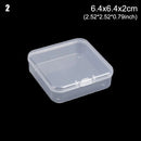 8Styles Plastic Storage Box Small Square Clear Black Box For Jewelry Diamond Embroidery Craft Bead Pill Home Storage Supply
