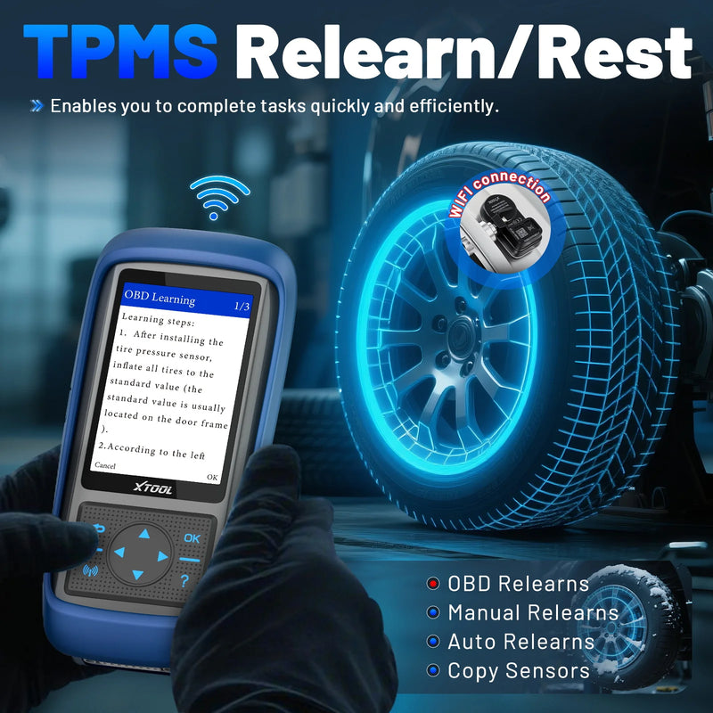 XTOOL TP150 WIFI TPMS Programming Diagnostic Tool Activate All Sensor Work On 315 433MHz Tire Pressure Monitor Read Clear DTCs