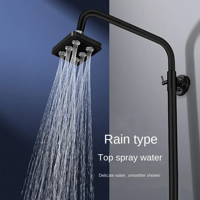 High Pressure Mini Rainshower Water Flow Rainfall Shower Head Water- Saving Shower Bathroom Accessories Showerhead  Shower Set