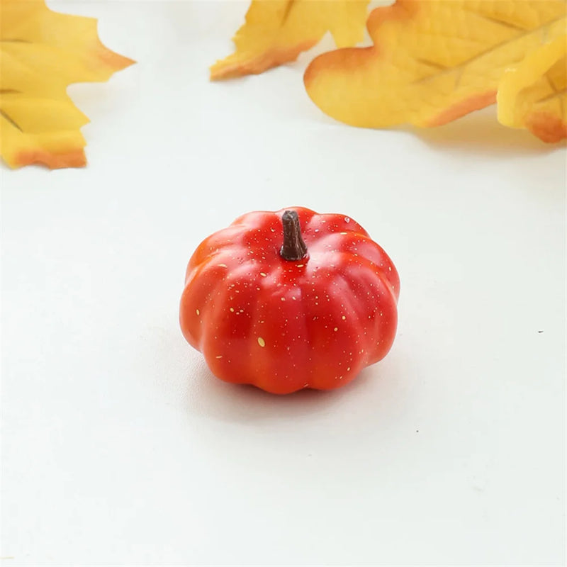 Mini Artificial Halloween Pumpkin Decor Simulation Vegetable DIY Craft Halloween Home Party Decoration Props Farmhouse Harvest