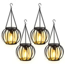 The Halo Lantern | Set of 4 Waterproof Solar Hanging Lanterns