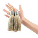 2Pcs Hanging Rope Tassels Sewing Bang Silk Fringe Trim Key Tassel for DIY Curtain Accessories Home Decoration Fringe Bag Gift