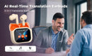 Touch Screen Translator Earbuds Wireless Bluetooth Headphones 144 Languages Translation have Noise Cancelling Business Headset
