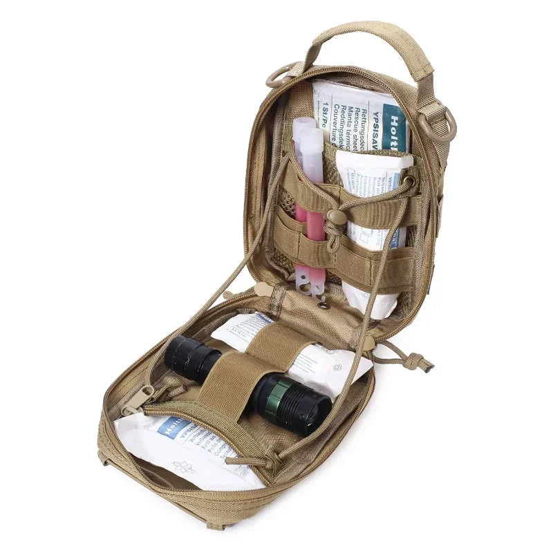 EDC Medical Pouch Survival EMT Emergency Tool Bag Waist Pack Camping Hunting Pouch Tactical Molle First Aid Kit Bag