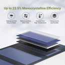 ALLPOWERS Flexible Foldable Solar Panel 5V 18V High Efficience Solar Battery Charger 21W Solar Phone Charger for Travel Iphone