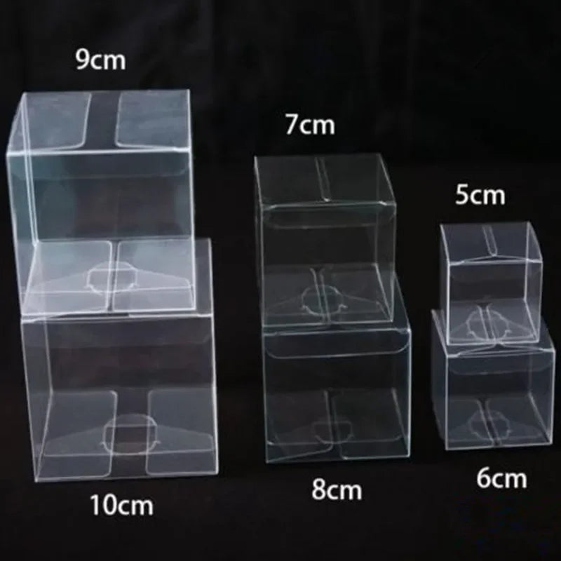 PVC Clear Transparent Candy Gift Box Birthday Wedding Favor Holder Chocolate Candy Boxes Event Sweet Candy Bags /Jewelry