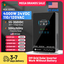 SUMRY 4KW 6KW 120V Off Grid Solar Inverter 24V 140A 5600W MPPT Charger Pure Sine Wave Home Inverter 6.25 Inch LCD Display