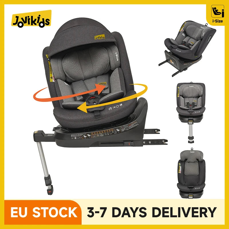 Jovikids Ranger 360° Swivel i-Size Baby Car Seat 40-150cm with Support Leg