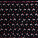 Spitzenstoff Mehrfarbig Kleine Blumenstickerei Kleidung Schwarzes Netzmaterial Tüll-Netzkleid Stoff