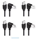 Type A Male to Type B Male 90 degree Up & Down & Left & Right Angled USB 2.0 Printer Scanner Cable 30cm 50cm 1m 150cm 1ft 5 feet