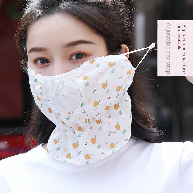 Uv Resistant Colorful Anti-dust Breathable Sun Protection Sports   Entertainment Hiking Scarves Camping   Hiking Summer Mask