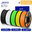 JAYO PETG 3D Filament 1.75MM High Speed PETG 3D Printer Filament 4Rolls High Flow Speedy Matte Effect 3D Printing Mateials