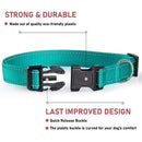 Reflektierendes Hundehalsband mit verstellbarem Sicherheits-Nylonband und Leine, geeignet für kleine und mittelgroße Haustiere