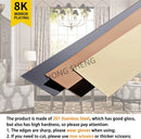 5Meter 8K Mirror Wall Sticker Titanium Gold Stainless Steel Flat Decorative Line Living Room Background Wall Ceiling Edge Strip
