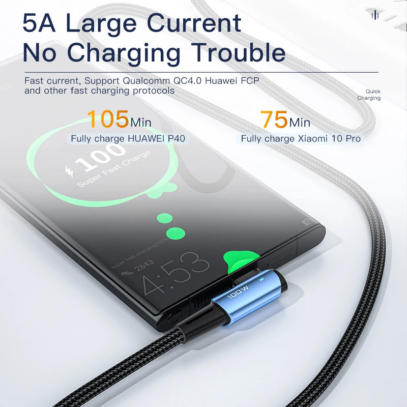 Essager USB Cable PD100W USB C to Type C Fast Charger Cable for  Samsung   xiaomi poco5A Mobile Phone Cord USB Cable Type