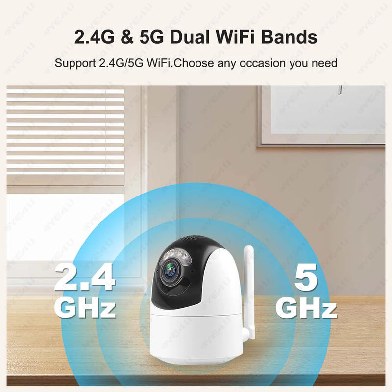 2K 4MP Tuya Wifi Camera Outdoor 2.4G/5G PTZ IP Camera Security Protection Video Surveillance Cameras Alexa Google Home CCTV Cam