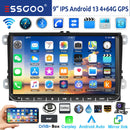 ESSGOO 9" Android 14 4G+64G Apple Carplay Autoradio GPS NAVI WIFI RDS FM BT für VW Golf 5 6 Passat Polo Touran Tiguan Caddy EOS