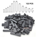 122pcs Thick Figures Bricks 12 Size DIY Building Blocks Educational Creative Size Compatible With 3001 Plastic Toys for Children