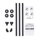 2.44m/8ft Handrail Stair Railing Wall Mount Hand Rail with Installation Kit