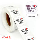 1roll 500pcs Thank You For Your Oder Sticker DIY Small Business Online Store Shop Packing Shipping Accessories