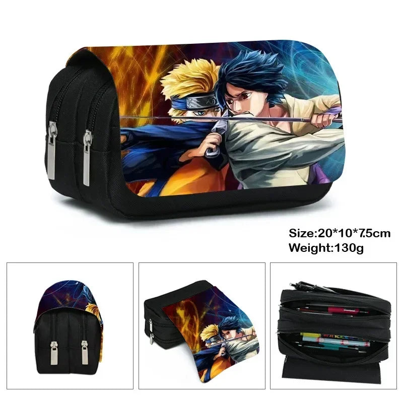 Naruto Naruto Stationery Box Primary and Secondary School Students Cartoon Anime Pencil Case Children's Toys Gifts