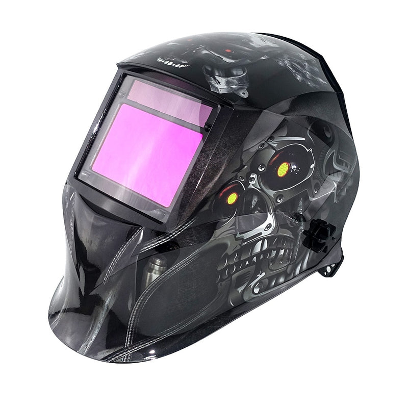 Professional Welding Helmet 100*65mm 1111 4 Sensors Grinding DIN 3/4-13 MMA MIG TIG EN379 Solar Auto Darkening Welding Mask