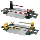MOC City Train Track Accessories Barrier Barrier Fire Lane Crossing Building Blocks Railing Level Crossing Children's Brick Toys