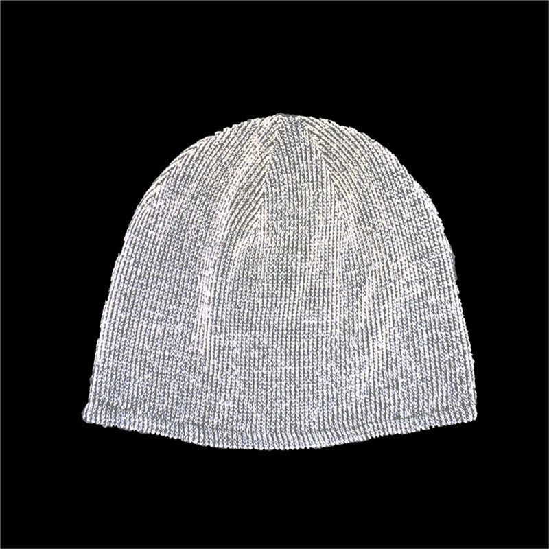 TOHUIYAN Reflective Beanie Hat For Men Women Autumn Winter Warm Knitted Hats Skullies Bonnet Chapeu Feminino Gorras Knit Ski Cap