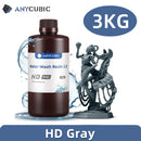 ANYCUBIC Water-Wash Resin 3kg High Precision Low Odor Low Viscosity 3D Printing Standard Photopolymer For LCD 3D Printer