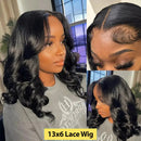 13x4 Body Wave Short Bob Lace Front Human Hair Wig 13x6 HD Transparent Lace Human Brazilian Hair Wigs For Black Women