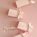 10/30/50Pc Small Gift Packaging Boxes With Ribbon Wedding Gifts For Guests Candy Box Baby Shower Birthday Christmas Party Decor