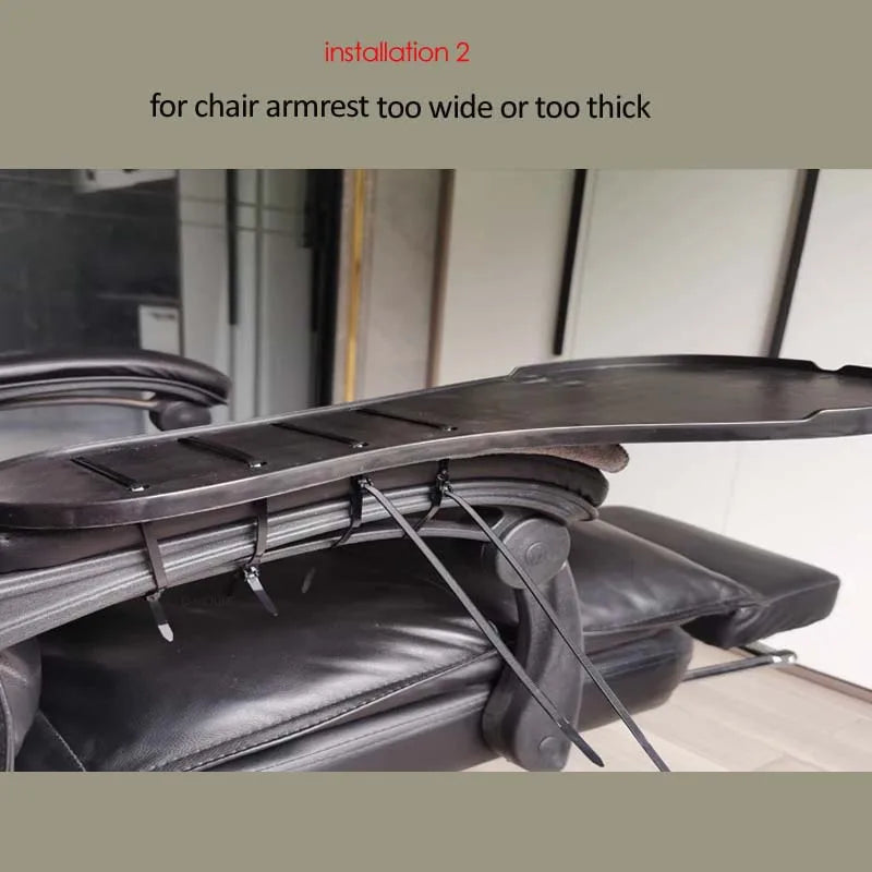 DL-K20 XL Size Chair Arm Rest Mouse Pad Chair Arm Clamping Wrist Support 480*230mm Elbow Rest With Non-slip Mouse Mat K020