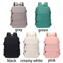 Easy Carry Airplane Approved Backpack, Minimalist Solid Tone Multi-pocket Daypack for Daily Commute and Holiday